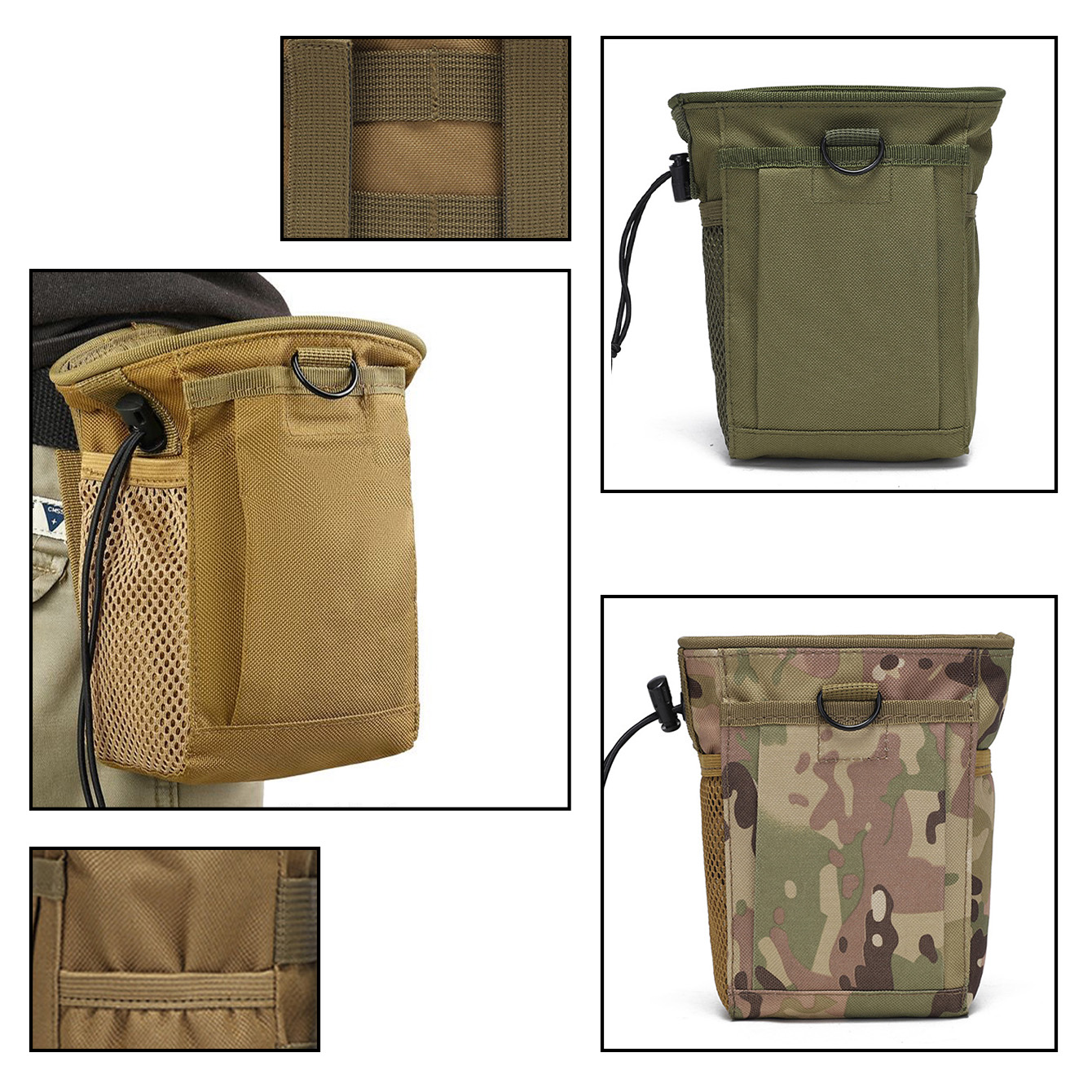 Outdoor Hunting Belt - 3-5L kamuflaj MOLLE çantası geri dönüştürülebilir