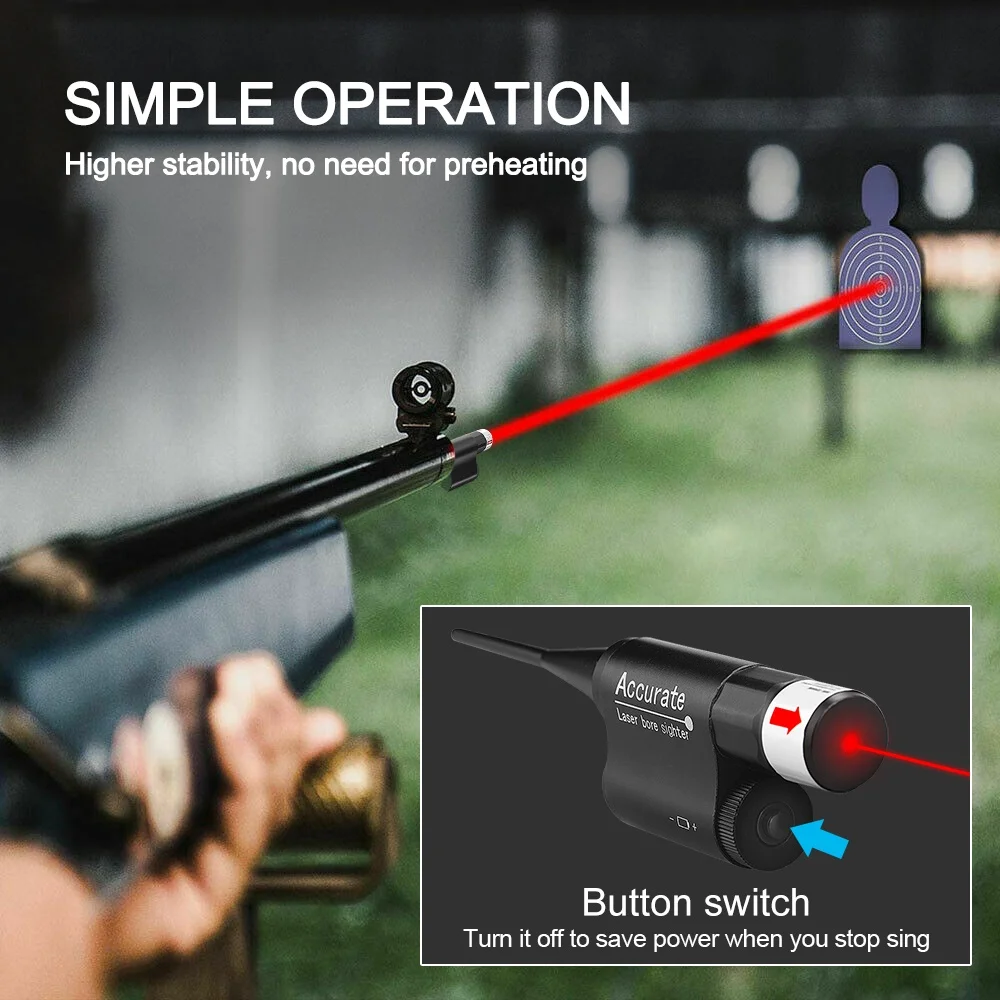 Laser Boresighter Kit - Kırmızı Yeşil Lazer Nişangahı Delik Gösterge