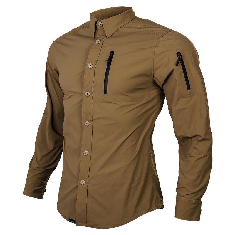 Hunting Outdoor Shirts - Emersongear Mavi Etiket Üçlü Teknoloji Tac-Shirt