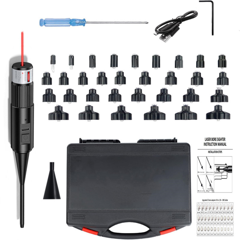 Laser Boresighter Kit - 32+32 Adaptörlü Kalibre 0.17 - 0.78