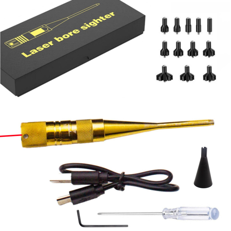 Laser Boresighter Kit - Taktik Lazer Burç Hedefleme Seti Kırmızı/Yeşil