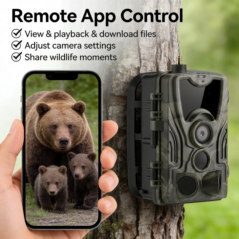 4G 4K 120MP Canlı Video 5000mA - Outdoor Hunting Video Camera incelemesi ve fiyatı