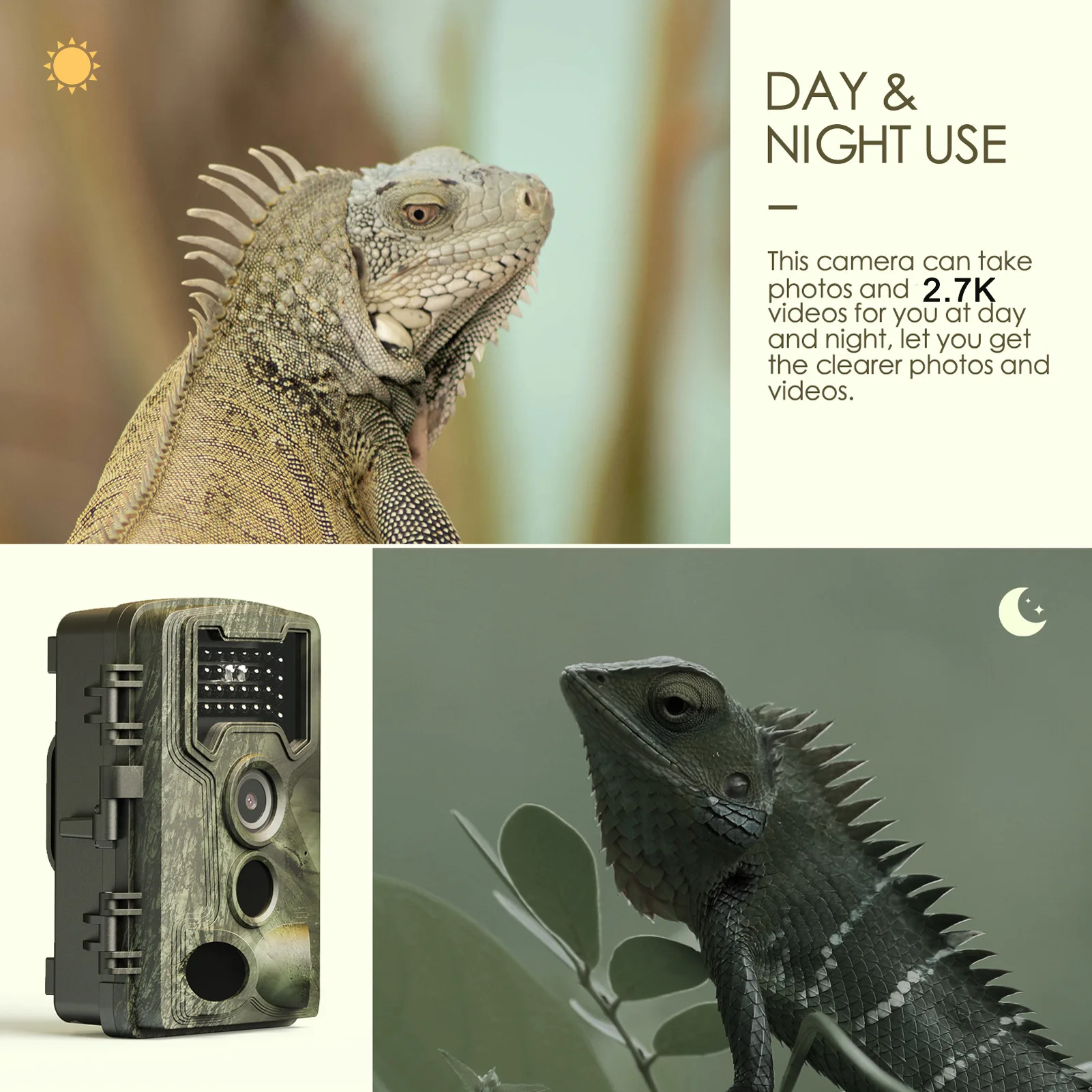 58MP 2.7k Avlanma Kamerası Gec - Outdoor Hunting Camera Wifi incelemesi ve fiyatı