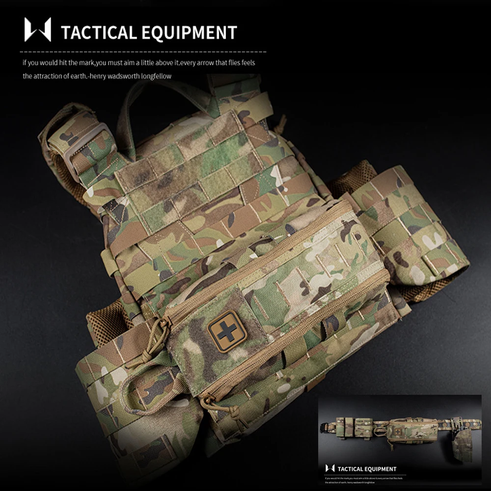 Kamp ilk yardım kiti MOLLE bel - Outdoor Hunting Belt incelemesi ve fiyatı