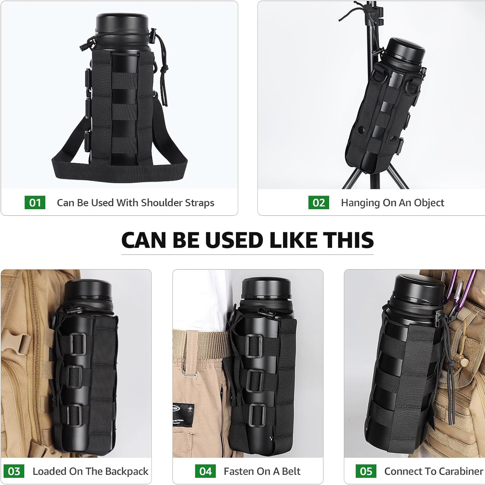 Sırt çantası için Molle su şiş - Outdoor Hunting Backpack incelemesi ve fiyatı