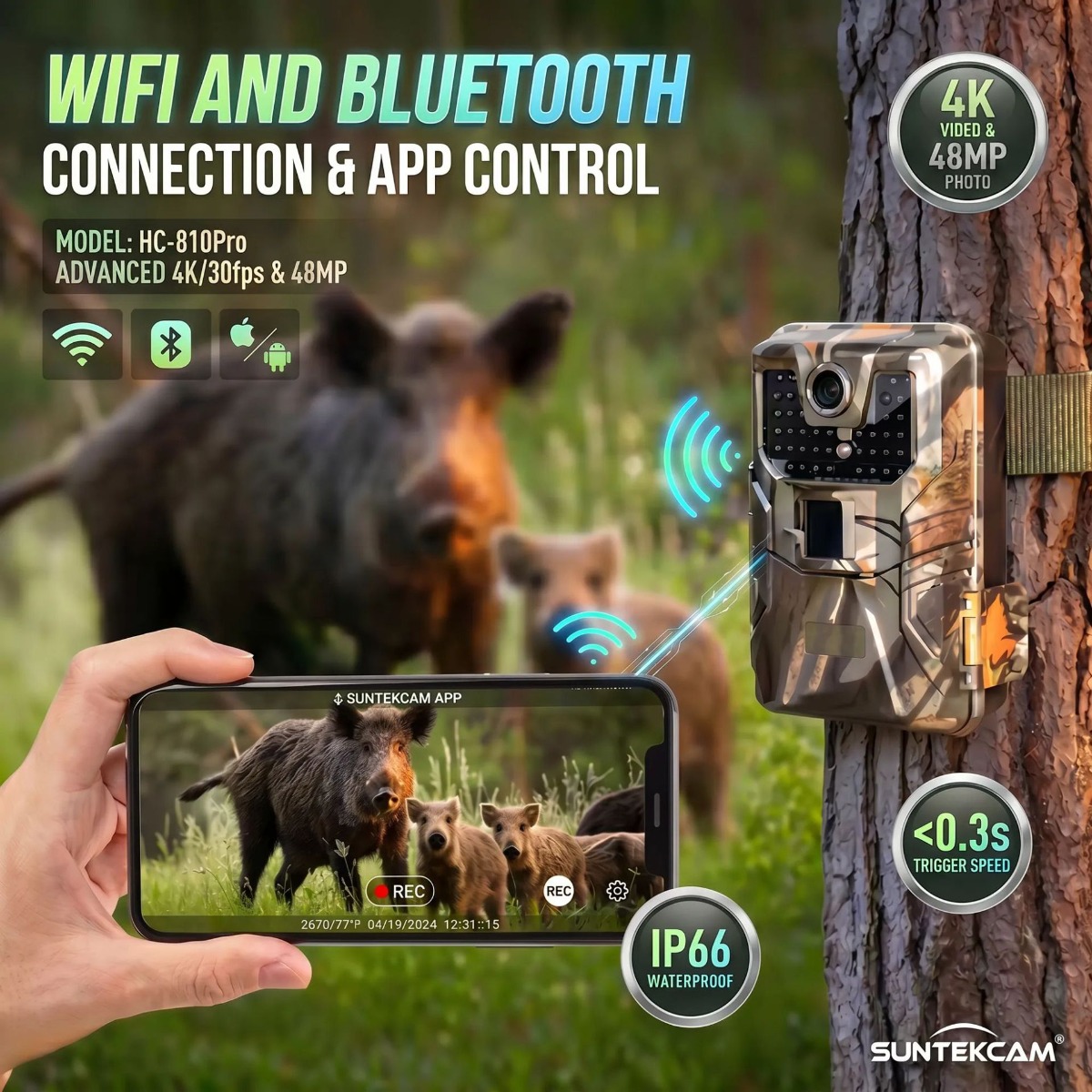 4K Dış Mekan Wifi Av Kamerası  - Outdoor Hunting Camera Wifi incelemesi ve fiyatı
